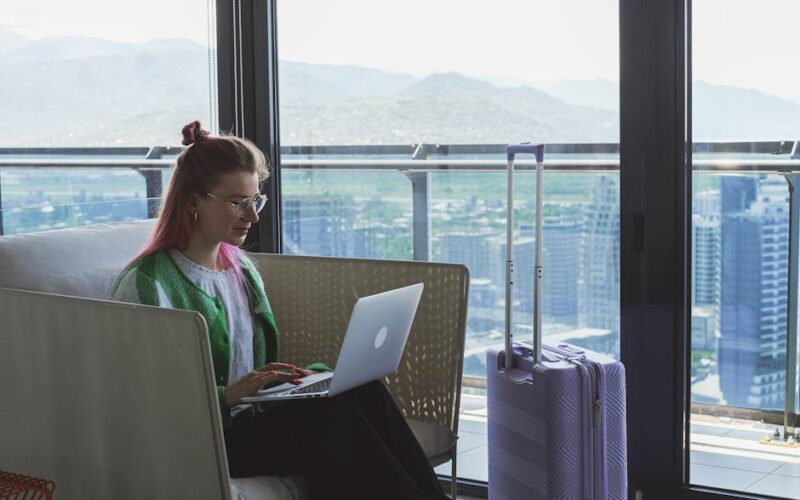 Centro de negócios em hotel de luxo: produtividade executiva